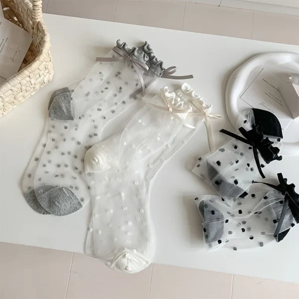 Japanese Style Polka Dot Socks