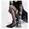 Dark Night Bow Fishnet Mesh Jumpsuit