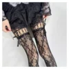 Dark Night Bow Fishnet Mesh Jumpsuit