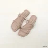 Elegant Sparkling Slip-On SHOEBALI Sandals in Beige