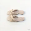 Pearl Design Women Soft Bow Slide Sandals