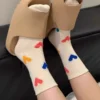 my-11134207-820l8-mgi18d1260wf46 Cute Love Print Crew Socks