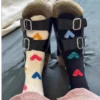 my-11134207-820lb-mgi18d11mcy5af Cute Love Print Crew Socks