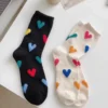 my-11134207-820li-mgi18d0xg26m50 Cute Love Print Crew Socks