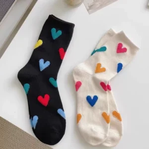 Cute Love Print Crew Socks