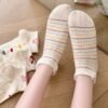 Set of 5 Women's Low-Cut Polka Dot Animal Socks