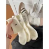 Set of 5 Korean Polka Dot Dog High-Collar Socks