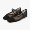 Breathable Maniel Mesh Mary Jane Flats