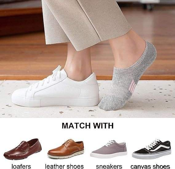5 Pairs Women's No-Show Socks  Random
