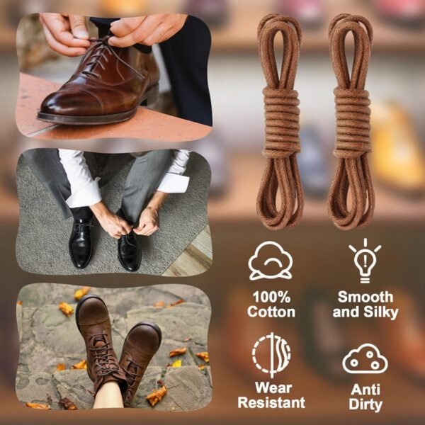 WEGOODZF Custom 2.5mm Thin Round Waxed Shoelaces