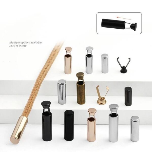 Laser-Engraved Metal Aglets for Hoodie & Shoelaces