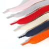 Open Smile Colorful Braided Shoelaces 2.2cm Wide Flat Shoe Laces Random