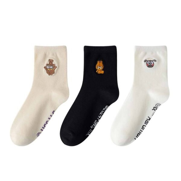 Cute White Crew Socks for Women