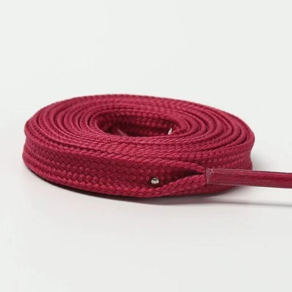 1cm Double-Thickened Flat Hollow Shoelaces Random