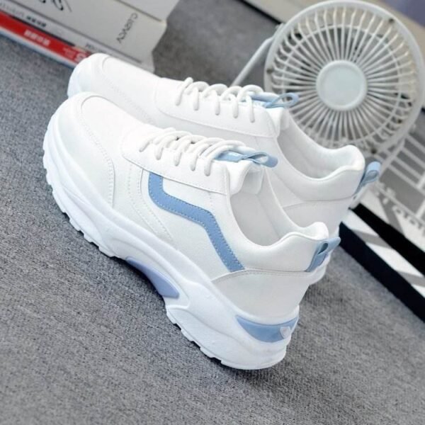 White Candy Daddy Shoes Women Sweet Casual Thick Sole Sneakers