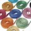Hafebe1d12c9946eda6f2f2a670936e32M.jpg Premium Flat Shoelaces Shiny Bling Glitter Metallic Gold Durable Polyester Replacement Laces