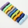 1cm Double-Thickened Flat Hollow Shoelaces Random