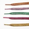He40b5f09c66646d7b55096ce1b8964a50.jpg Premium Flat Shoelaces Shiny Bling Glitter Metallic Gold Durable Polyester Replacement Laces