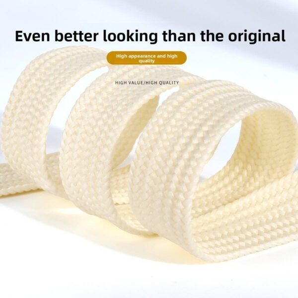 Open Smile Colorful Braided Shoelaces 2.2cm Wide Flat Shoe Laces Random